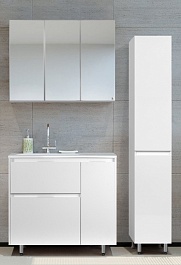 Style Line Мебель для ванной Барселона 90 L белая с б/к Люкс Plus – фотография-20